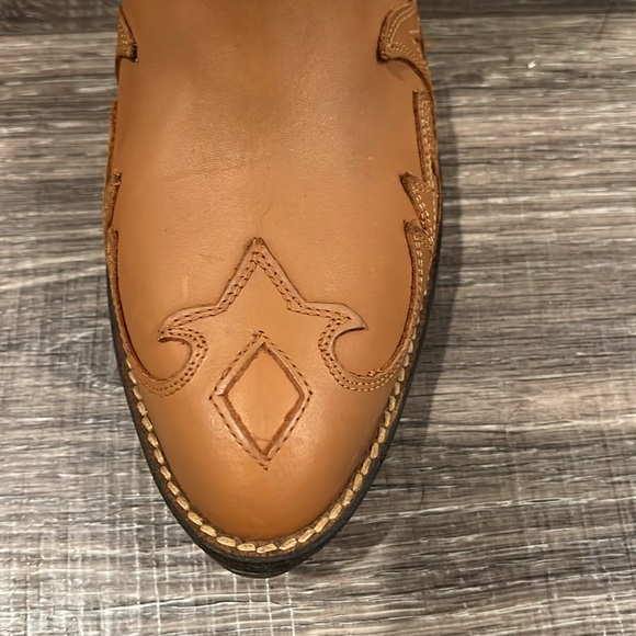 Coconuts by Matisse cowboy boots NWOT. Brown with teal suede edge. - Picture 5 of 6